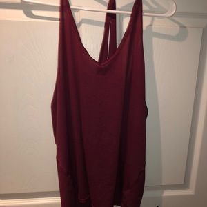 Maroon workout tank